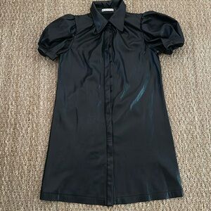Alice+Olivia Faux Leather Dress